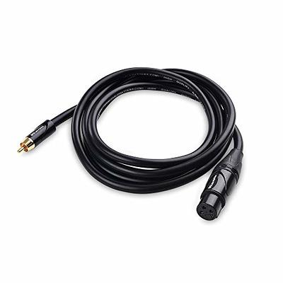 tisino XLR to RCA Y-Cable, XLR Female to Dual RCA Adapter Y-Splitter  Duplicator Lead Unbalanced Stereo Audio Interconnect Cable -1.6 feet/50cm
