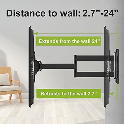 Mount-It! Full Motion TV Wall Mount Corner Bracket, VESA 400 x 400  Compatible, Extending Arm Articulating, Swivel, Tilt Fits 32, 37, 40, 42,  47, 50