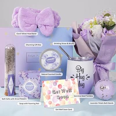Care Package for Women, Spa Gift Box, Thinking of You Care Package,  Lavender Candle Gift, Self Care Gift, Relaxation Gifts for Women 