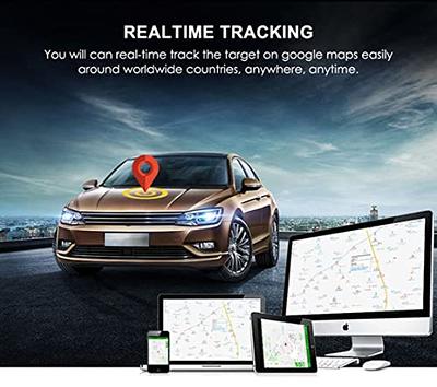 GPS Tracker, TKSTAR GPS Tracker for Vehicles Hidden Waterproof Realtime Car  GPS Trackers Anti Theft Tracking Device with Magnet GPS Locator for Car  Motorcycle Truck No Monthly Fee, TK905 