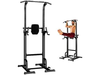 K KiNGKANG Power Tower with Cushion Adjustable Height Multi-Function Home  Strength Training Fitness Workout Station, T056