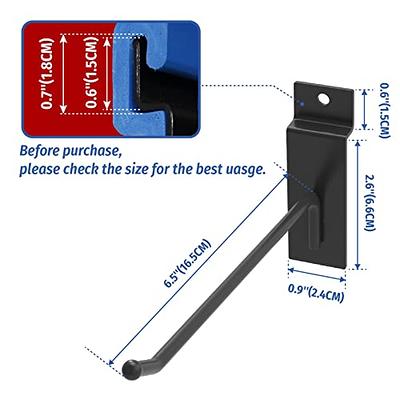 Heavy-Duty Gridwall Hooks for Any Retail Display (Pack of 25) with 4 in.  Hook and 6 in. Hook