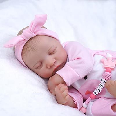 Reborn Baby Dolls 17 inch Realistic Newborn Baby Dolls Poseable Real Life  Baby Dolls Girl for Age 3 + 