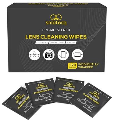 SNEMGOY 310 Count Lens Cleaning Wipes, Pre-Moistened & Individually Wrapped  Glasses Wipes, Eye Glasses Cleaner for Eyeglasses, Camera Lens, Phone