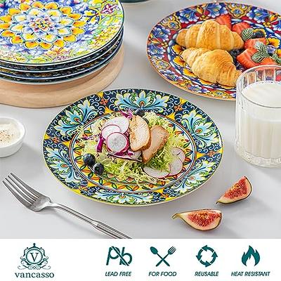 vancasso Bonita Salad Plates, 8.5 inch Colorful Palestine