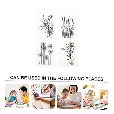  ORIGACH 9 Sheets Plants and Flowers Clear Stamps Silicone  Transparent Stamps for Card Making Decoration and DIY Scrapbooking : Arts,  Crafts & Sewing