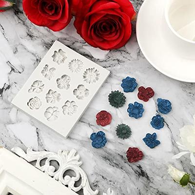 1pc Polymer Clay Flower Molds, Reusable Silicone Clay Molds