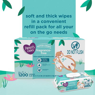 Parent's Choice Fragrance Free Baby Wipes, 1200 Count (Select for More  Options)