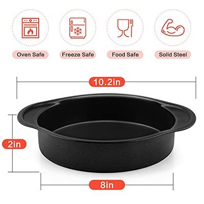 Silicone Brownie Pan | Professional Non-Stick Square 8-Inch Silicone Cake Pan for Baking by Boxiki Kitchen | Best No-Stick Oven Dish Bakeware 