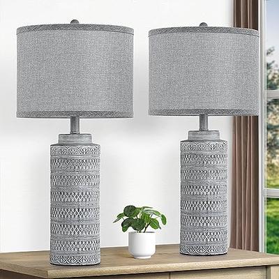 Set Of 2 Ceramic Table Lamps Modern 25