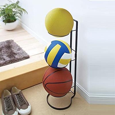 Basketball Ball Storage Rack, 3 Tier Cube Ball Storage Holder