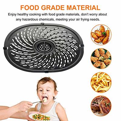 Air Fryer Basket for Oven,Stainless Steel Oven Crisping Basket & Tray Set  12.8 x 9.6 Inch, Oven Air Fryer Basket Rack for Non-Stick & Healthy Cooking  (Black) 