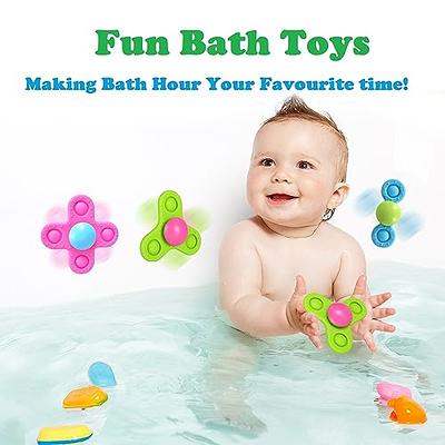 3PCS Suction Cup Spinner Toys for 1 2 Year Old Boys Spinning Toys 12-18  Months Sensory Toys for Toddlers 1-3 First Birthday Baby Gifts for Girls