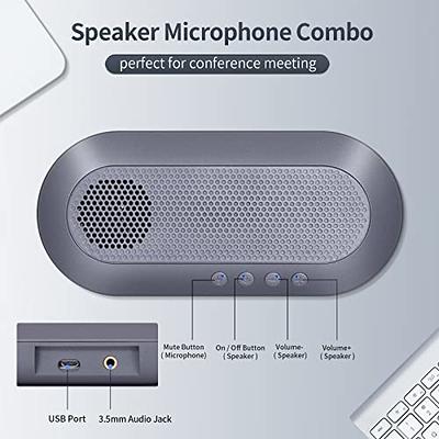 NexiGo Bluetooth Speakerphone, Zoom Certified, 6 Mic Array, 48KHz Audio,  Enhanced AI Voice Pickup, Computer Conference Speaker and Microphone for  Zoom