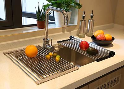 Roll Up Dish Drying Rack Triangle Dish Drying Rack for Sink,over