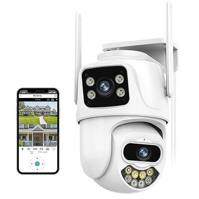 Security Cameras Outdoor, 3MP Dual Lens Outside Camera Wired for Home  Security, PTZ WiFi Outdoor Camera with Motion Detection, Human Tracking,  Color Night, IP66 Waterproof, 2-Way Talk, 24/7 Recording - Yahoo Shopping