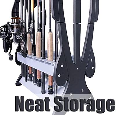 Croch 16 Fishing Rod Holder Storage Rack, Fishing Pole Stand Garage  Organizer Holds Any Type of Rod or Hiking Sticks Keep It Steady - Yahoo  Shopping