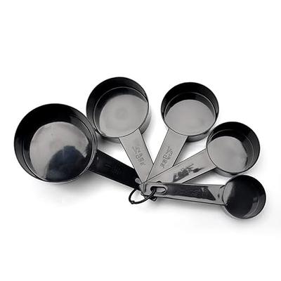 Plastic Black Measuring Cup And Spoon Set, For Home