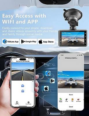 LINGDU D600 5.8G 4K Dash Cam Front and Rear 4K+1080P, Car Camera WiFi