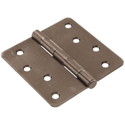 2-1/2 in. Satin Brass Non-Removable Pin Narrow Utility Hinge (2-Pack)