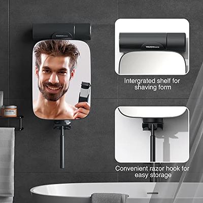 Shower Mirror with Razor Holder: 3X Magnification & 360° Swivel Bathroom  Mirror for Men & Women - 11 Larger Size & 3pcs Adhesive Hooks - Bathroom  Accessories for Shaving - Yahoo Shopping