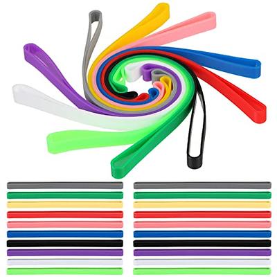 Amaxiu Large Silicone Rubber Bands, 12 Pcs Colorful Big Elastic Bands 8 In  Wide Rubber Bands Jumbo Rubber Bands for Books Trash Can Cords Boxes(can