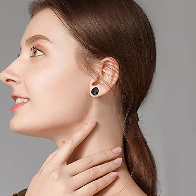 316L Surgical Steel Mens Earring Flatback Screw Stud Earrings  Hypoallergenic Titanium Ear Piercing Studs for Women (B-5 pair-9mm) - Yahoo  Shopping