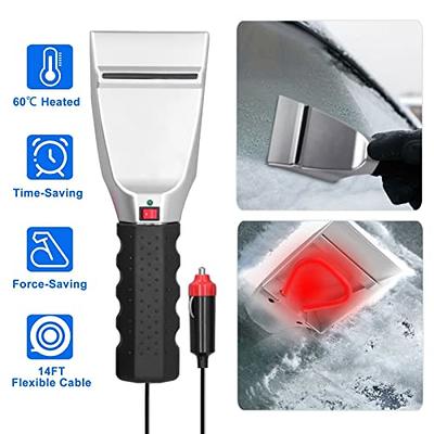 KIMISS Car Heated Scraper, 12V Auto Heated Snow Shovel Electric Windshield  Ice Scrapers for Cars Trucks SUV - Yahoo Shopping