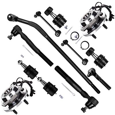 SCITOO 12pcs Suspension Kit Front Outer Inner Tie Rod Ends Outer