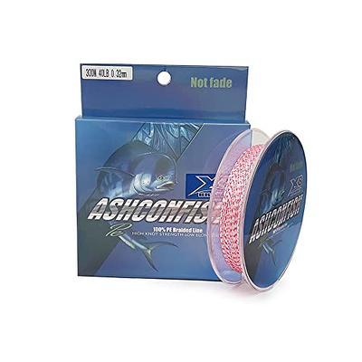  Ashconfish Colorfast Braided Fishing Line- 8 Strands Braided  Lines Fadeless -Abrasion Resistant - Zero Stretch-Smaller Diameter