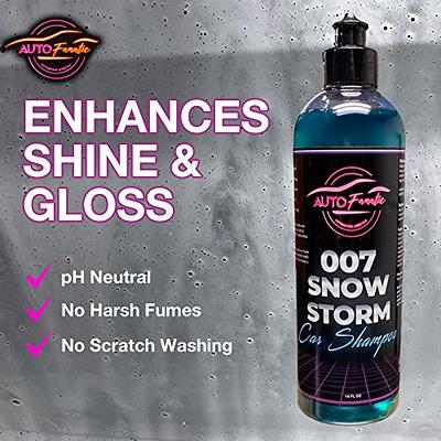 AUTO FANATIC 007 Snow Foam Car Shampoo 16oz - pH Neutral Mega Concentrate  Snow Foam Car Wash