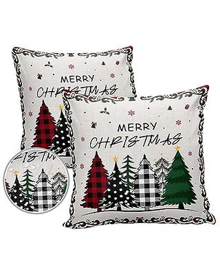 Christmas Snowflakes Throw Pillow Covers & Insert (Set of 4) - On