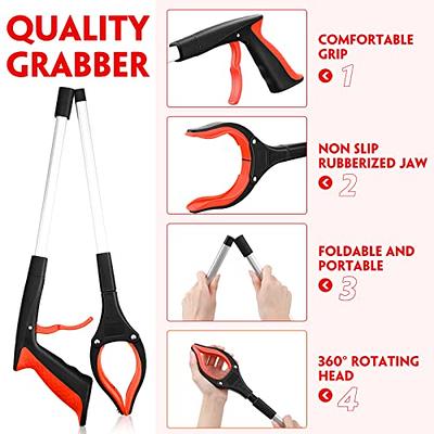 Vive Reacher Grabber 32 - Extra Long Mobility Aid - Rotating Hand, Heavy  Duty Grip Arm - Reaching Assist