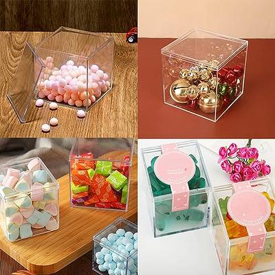  12 Pack Acrylic Box, Small Clear Plastic Square Cube Box with  Lids, Candy Storage Container, for Candy Pill, Tiny Jewelry, Cosmetics,  Jewelry, Party Favor : Home & Kitchen