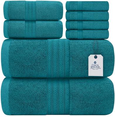 Yoofoss Luxury Bamboo Washcloths Towel Set 10 Pack Baby Wash Cloth for Bathroom-Hotel-Spa-Kitchen Multi-Purpose Fingertip Towels and Face Cloths 10