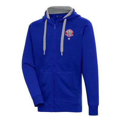 Women's Antigua Royal Chicago Cubs Victory Pullover Hoodie