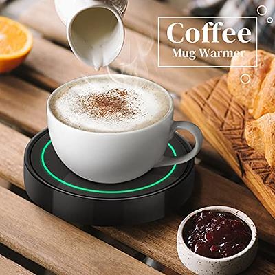 Coffee Mug Warmer, Smart Coffee Warmers for Office Home Desk Use, Smart Cup  Warmer Thermostat Coaster for Hot Coffee Tea Espresso Candle Wax Milk with