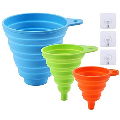 3 in 1 Plastic Funnel For Wide Mouth And Regular Jars Kitchen