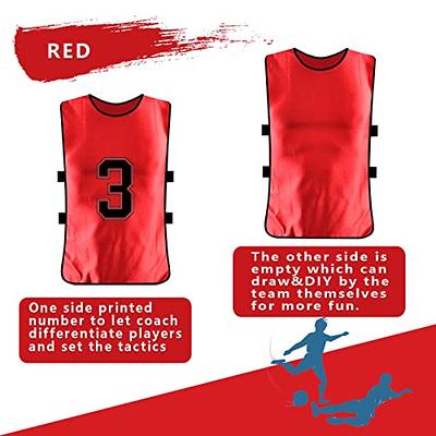 MESOSPERO Blank Basketball Jersey Reversible Men's Mesh Athletic Sports Shirts Training Practice S-3xl