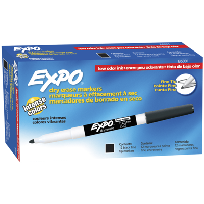 Expo 4pk Dry Erase Markers Ultra Fine Tip Multicolored : Target