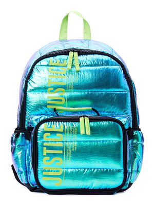 Justice Girls Quilted Metallic Duffle Bag 