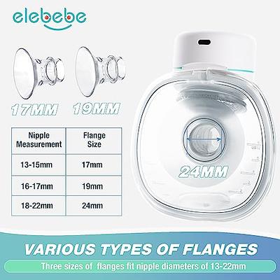 elebebe Wearable Breast Pump, S12 Hands Free Breast Pump with 3 Modes, 12  Levels, 17mm/19mm/24mm Flanges, LCD Display, Double Electric Breast Pumps  Low Noise Leak-Proof Painless Breast-feeding, 2 Pack - Yahoo Shopping