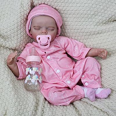 BABESIDE Lifelike Reborn Baby Dolls Girl - 12-Inch Realistic-Newborn Full  Platinum Silicone Body Real Life Baby Doll Sleeping Baby with Soft Body  Kids