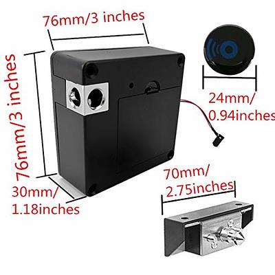 Electronic Cabinet Lock, RFID Electronic Cabinet Lock, Hidden DIY Lock,  Electronic Sensor Lock, Punch-Free, Locker Lock, Wardrobe Lock, Drawer Lock