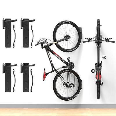 Wallmaster Garage Storage 5 Bicycles Hooks 3 Rails & Bike Rack for Garage  2-Pack Bike Hooks Bike Hanger Wall Mount - Yahoo Shopping