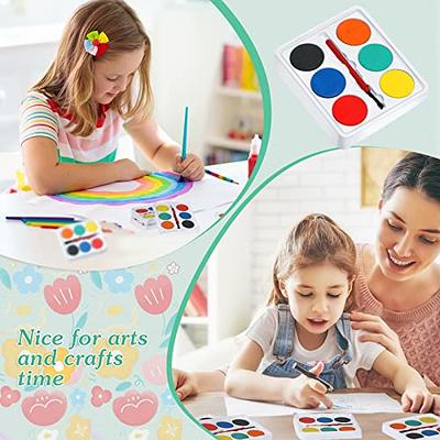 72pcs Watercolor Paint Party Supplies for Kids - Painting Party Favors for  Children - Canvas Panels with Easel Watercolor Paint Set with Aprons for