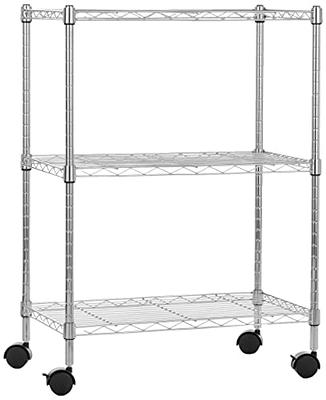 BENTISM Stainless Steel Shelving Adjustable Storage Shelf 5-Tier Storage  Rack 