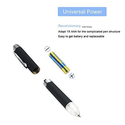  Yacig Pen With Light, 2pieces Light Up Pen,Battery Powered  Light Color Changing Ballpoint Pens 7 In 1 Multicolor Lighted Tip Pen Glow  Pen Lights for Writing in The Dark 