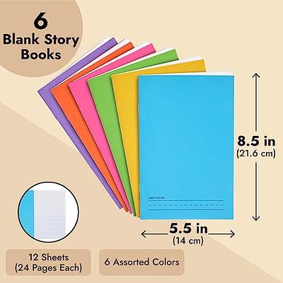 Bright Creations 6 Pack of Blank Books for Kids to Write Stories, Make Your  Own Comic, Journal, or Book, Paperback (6 Colors, 12 Sheets/24 Pages,  5.5x8.5 in) - Yahoo Shopping