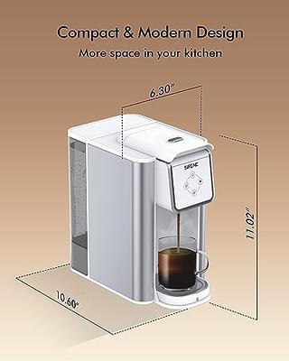 SIFENE Single Serve Coffee Machine, 3 in 1 Pod Coffee Maker For K-Cup  Capsule, Ground Coffee Brewer, Leaf Tea Maker, 6 to 10 Ounce Cup, Removable  50 Oz Water Reservoir, White - Yahoo Shopping
